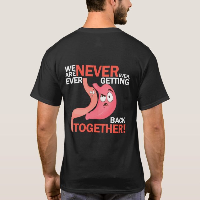 Gastric Sleeve Bariatric Gastric Surgery Medical T-Shirt (Back)