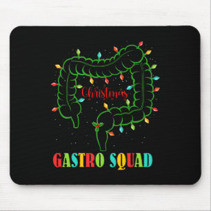 Gastro Nurse Squad Fun Christmas Lights Gastroente Mouse Mat