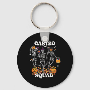 Gastro Squad Halloween Skeleton Dancing Endoscopy Key Ring