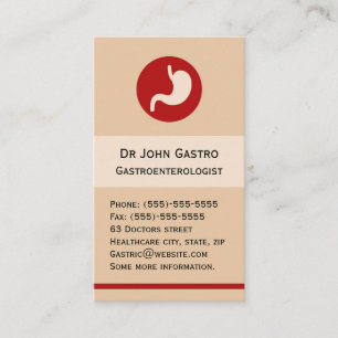 Gastroenterologist business card