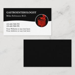 Gastroenterologist Medical Modern Business Cards