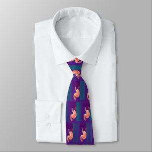 Gastroenterologist Mens Artsy Stomach Design Neck  Tie