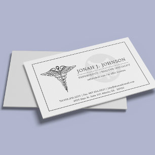 Gastroenterologist   Minimal Gastro Symbol Business Card