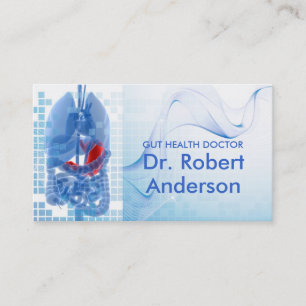 Gastroenterologist Registered Dietician Gut Health Business Card