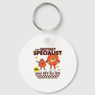 Gastroenterologist Retro Intestine Gift Ibs Gi Nur Key Ring