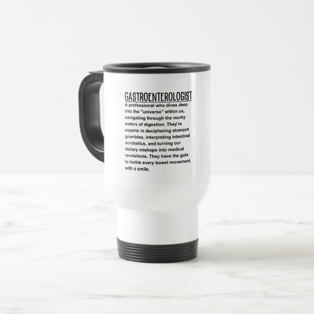 Gastroenterologist Travel Mug (Front Left)