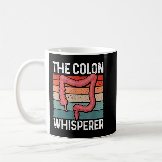Gastroenterologist Vintage Proctologist Colon Whis Coffee Mug (Left)