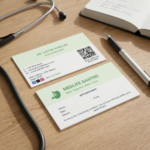 Gastroenterology Clinic Business Appointment Card