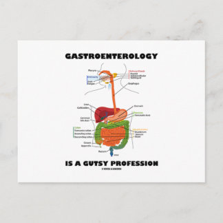 Gastroenterology Is A Gutsy Profession Postcard