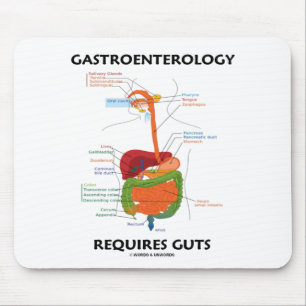 Gastroenterology Requires Guts (Digestive System) Mouse Mat