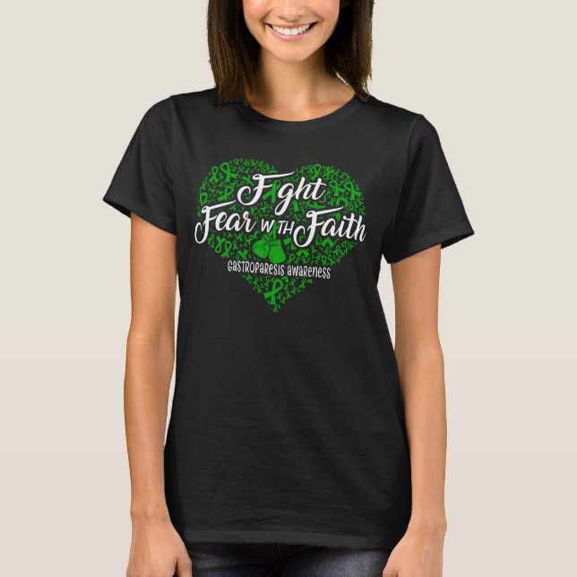 gastroparesis awareness heart T-Shirt (Front)