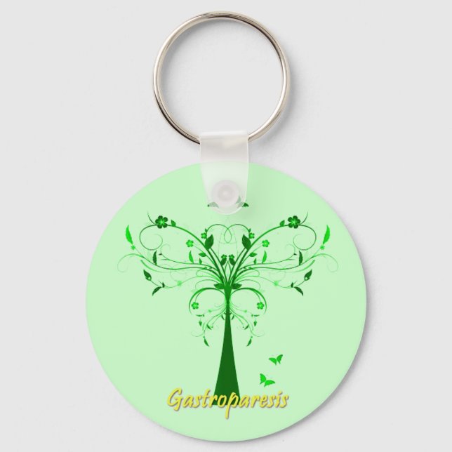 Gastroparesis Awareness Keychain (Front)