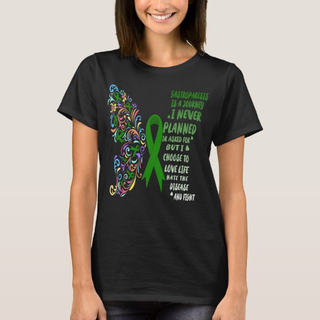 gastroparesis cancer journey live life fight T-Shirt (Front)