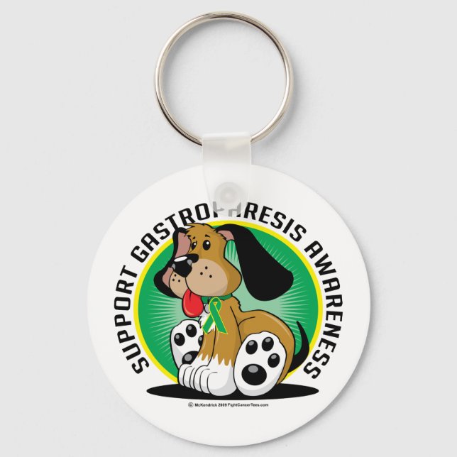 Gastroparesis Dog Key Ring (Front)