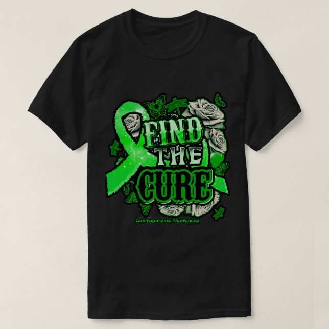 Gastroparesis Fight The Cure Gastroparesis awarene T-Shirt (Design Front)