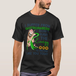 Gastroparesis Sloth Vintage Awareness Shirt Warrio