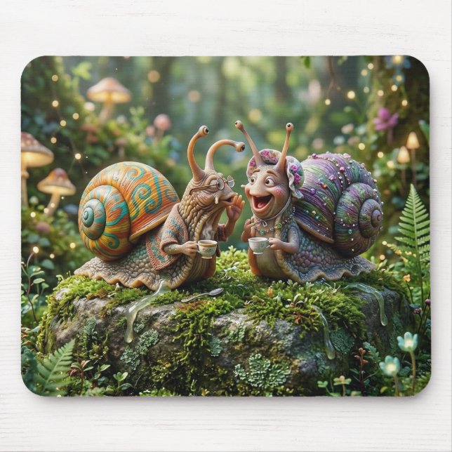 Gastropod Gossips Mouse Mat (Front)