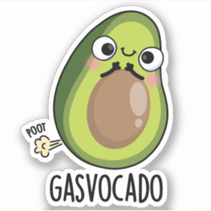 Gasvocado Funny Farting Avocado Pun