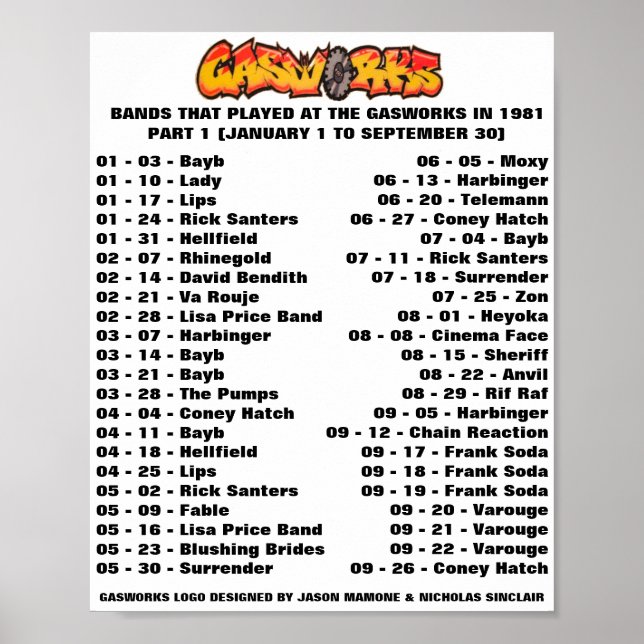 GASWORKS - 1981 (PART 1) POSTER (Front)