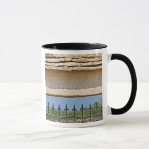 Gate and key stone carved with Montrachet, Mug