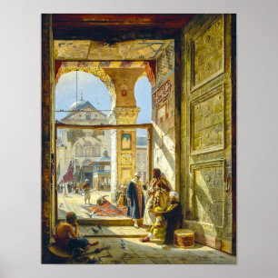 Gate Great Umayyad Mosque Damascus   Bauernfeind   Poster