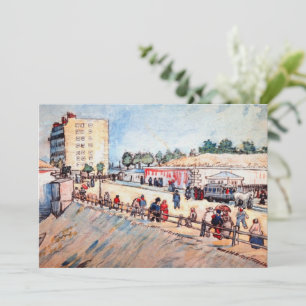 Gate in the Paris Ramparts by Vincent van Gogh Invitation