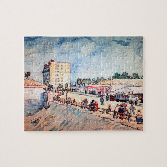Gate in the Paris Ramparts by Vincent van Gogh Jigsaw Puzzle (Horizontal)