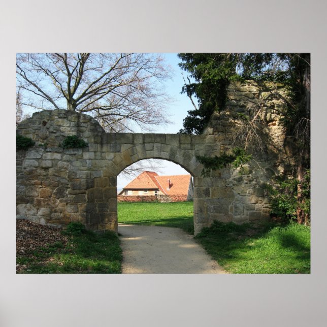 gate in town wall poster (Front)