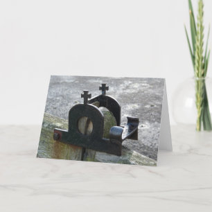 "Gate Latch at the Abbey" Northumberland, England Card