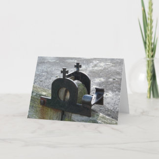 "Gate Latch at the Abbey" Northumberland, England Card