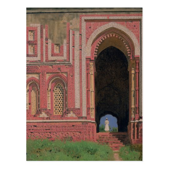 Gate Near Kutub-Minar, Old Delhi, 1875 Postcard
