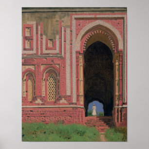 Gate Near Kutub-Minar, Old Delhi, 1875 Poster