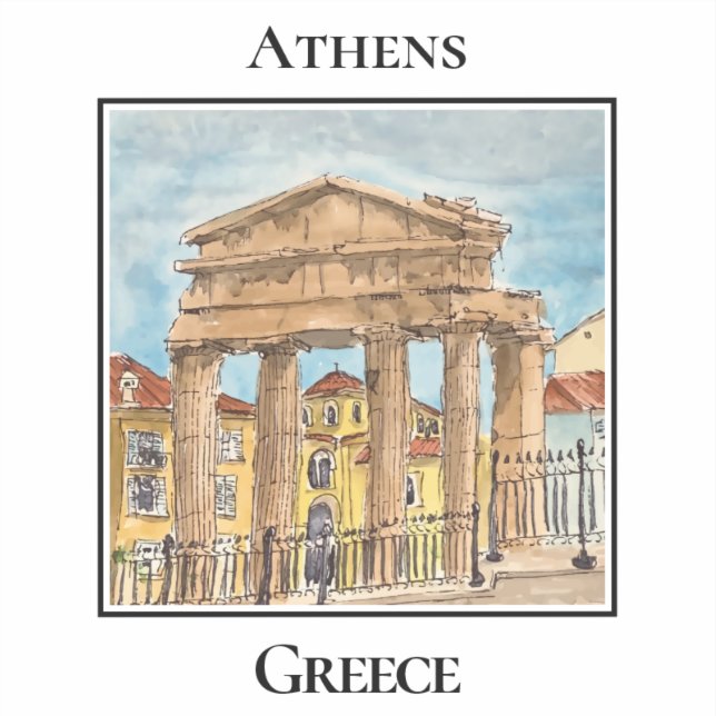 Gate of Athena Archegetis, Athens, Greece (Front)