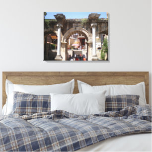 Gate of the Roman Emperor Hadrian Canvas Print