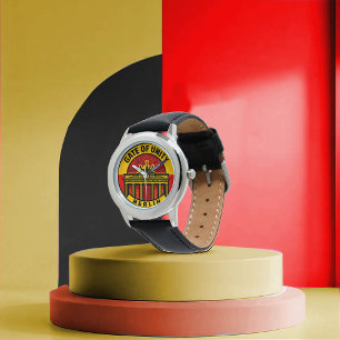 Gate of Unity Kid's Stainless Steel Black Leather  Watch