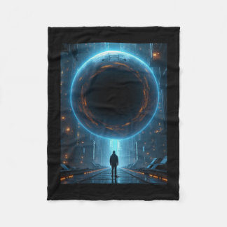 Gate To The Unknown Dimension Sticker  Fleece Blanket