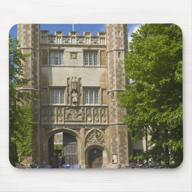 Gate to Trinity College and rows of bicycles, Mouse Mat (Front)