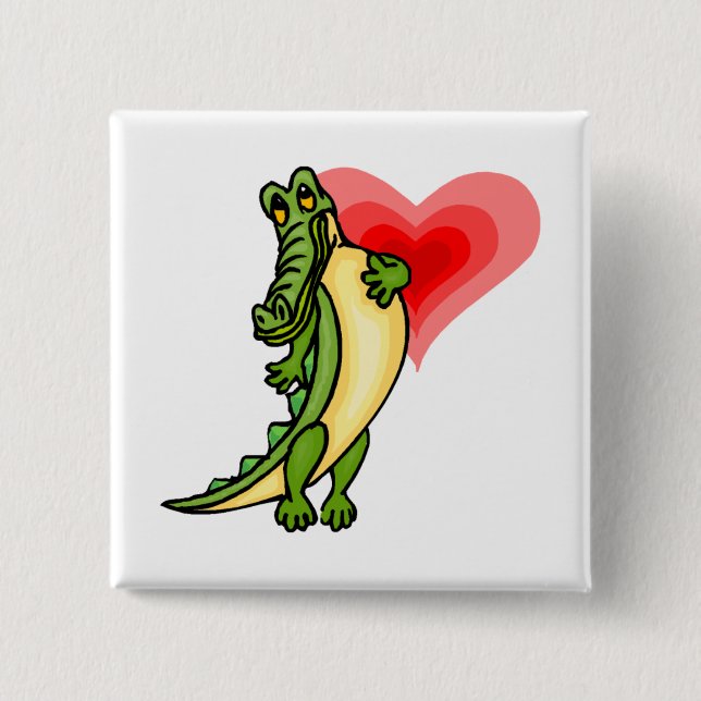 Gater Love 15 Cm Square Badge (Front)