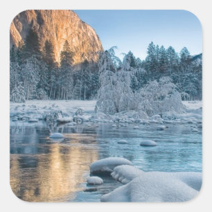 Gates in Yosemite Square Sticker