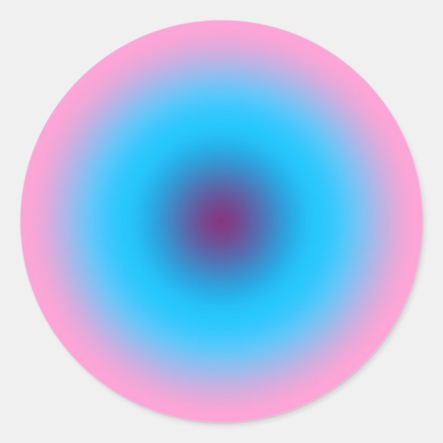 Gates Of Heaven Gradient  Classic Round Sticker (Front)