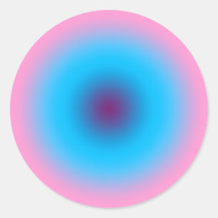 Gates Of Heaven Gradient  Classic Round Sticker