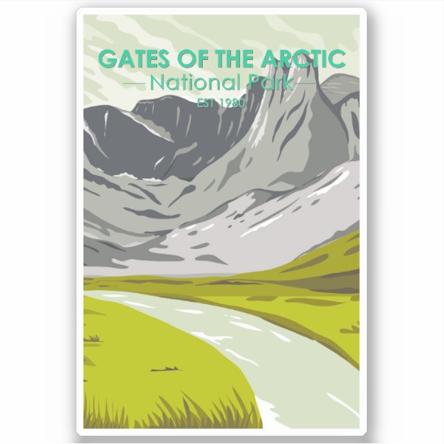 Gates of the Arctic National Park Alaska Vintage (Front)