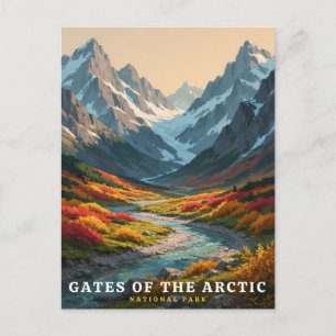 Gates of the Arctic National Park Alpine Valley Postcard