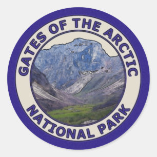 Gates of the Arctic National Park Classic Round Sticker