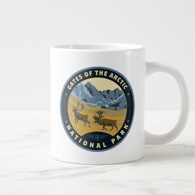 Gates of the Arctic National Park Large Coffee Mug (Right)