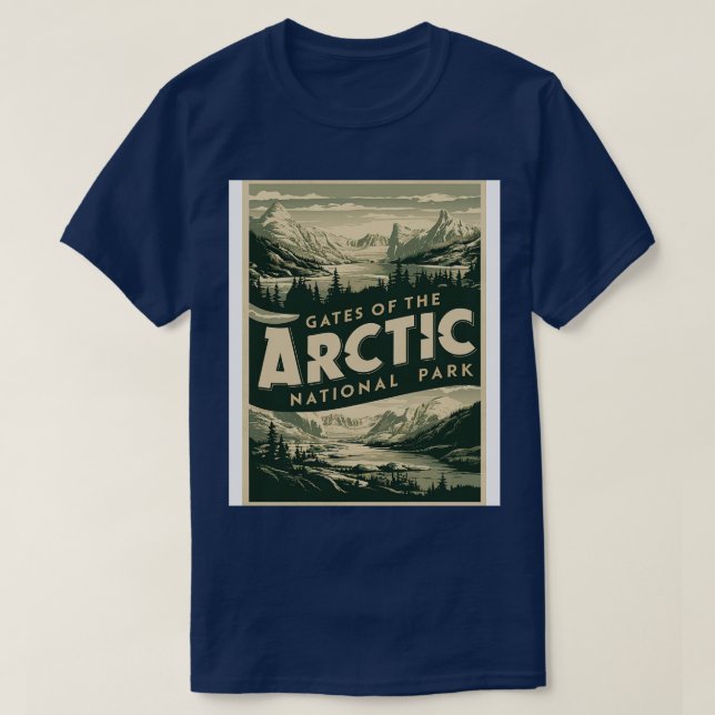 Gates Of The Arctic National Park Vintage TShirt (Design Front)