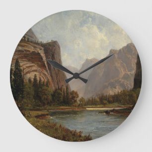 Gates of the Yosemite – Albert Bierstadt Large Clock