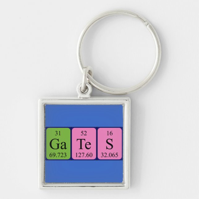 Gates periodic table keyring (Front)