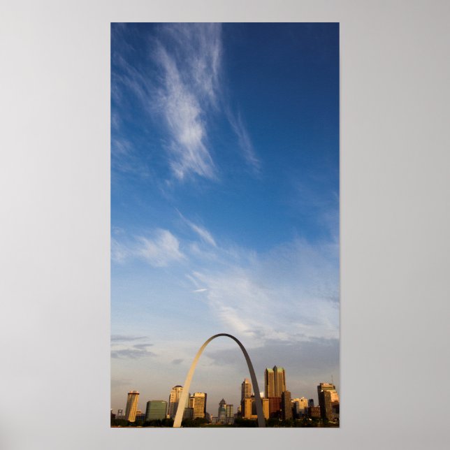 Gateway Arch and downtown St. Louis Poster (Front)