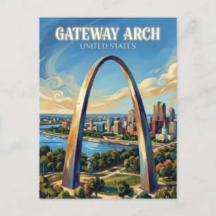 Gateway Arch Missouri Postcard